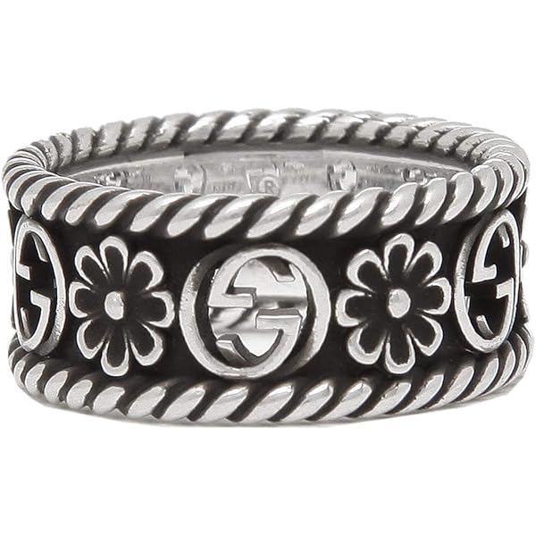GUCCI グッチ ブラインドフォーラブ インターロッキング リング 約14号 Amazon.co.jp: [グッチ] リング アクセサリー 455247 J8400 0701 BLIND